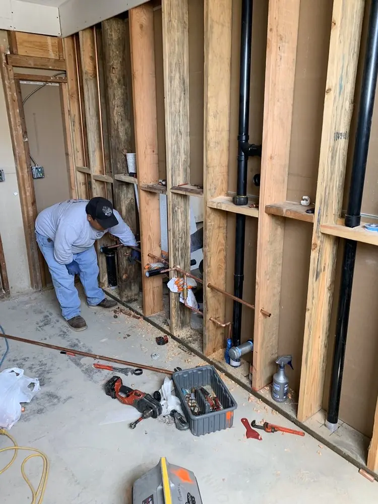 Commercial rough-in plumbing for Gas Line Repair in Northeast Meridian